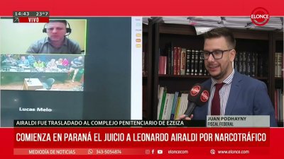 Comienza en Paran&aacute; el juicio a Leonardo Airaldi por narcotr&aacute;fico